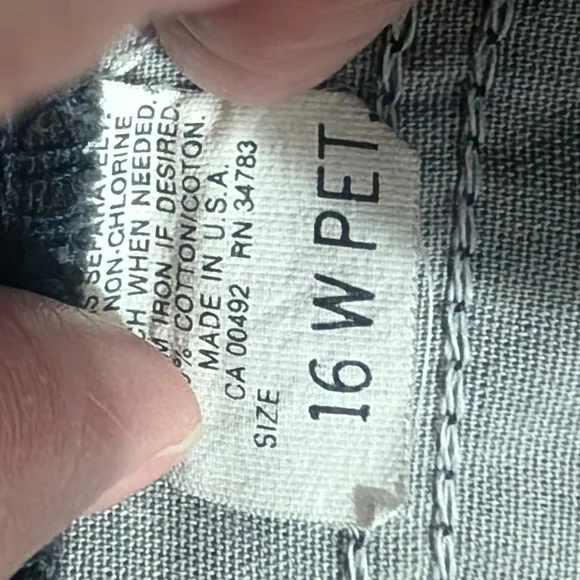 Vintage NWOT Lee Black Baggy Denim Jeans - Picture 8 of 8